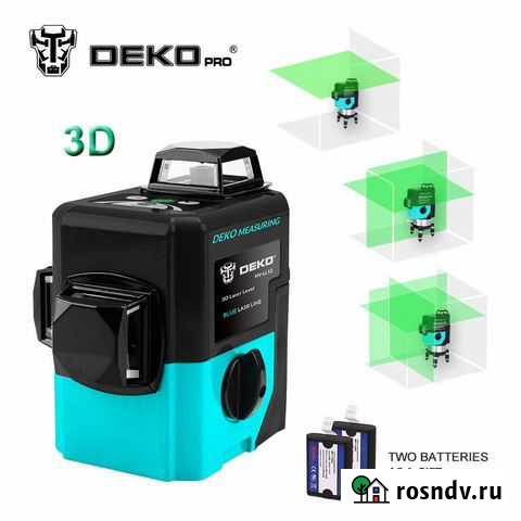 Лазерный уровень deko LL12-HVG (новый) Смоленск - изображение 1