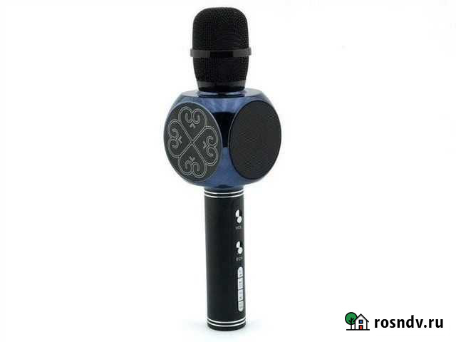 Караоке микрофон с изменением голоса синий Челябинск - изображение 1