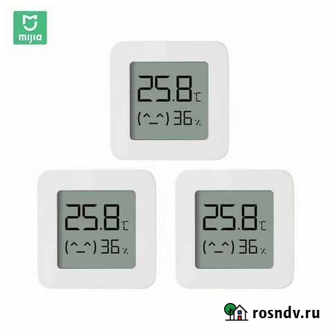 3 х Xiaomi Mijia Thermo-hygrometer 2 (новые) Курск - изображение 1