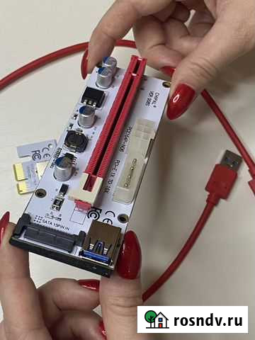 Райзер pci-ever 008 ver 009 6 PIN Molex SATA Ижевск - изображение 1