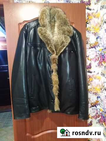 Дублёнка на меху натуральный мех р 52-54 Грязи - изображение 1