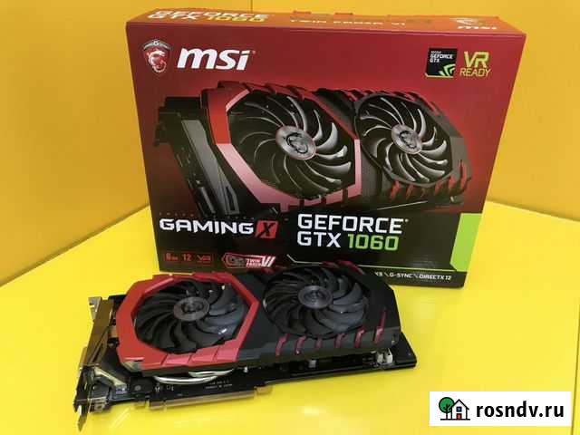 Видеокарта MSI GeForce GTX 1060 gaming X 6GB Иваново - изображение 1