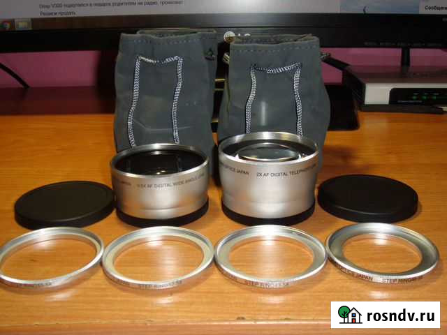 Комплект объективов cavei optics japan 0.5x,2x AF Каменск-Шахтинский - изображение 1