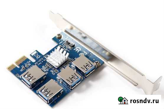 Разветвитель Pci-E 1x-4x на 4 порта Нижний Новгород - изображение 1