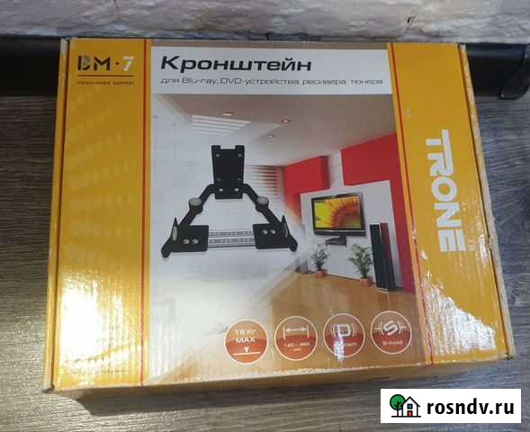 Крепление для DVB-T ресивера trone вм-7, черный Саратов - изображение 1