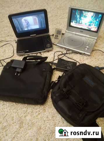 Портативные tv с dvd два за 5 тр отдам Брянск - изображение 1