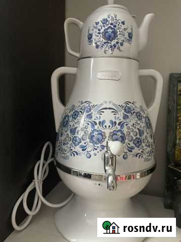 Новый электрический самовар с заварным чайником Самара - изображение 1