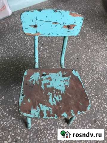 Детский стульчик с металлич. ножками СССР Чебоксары - изображение 1