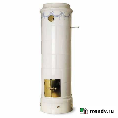 Печь Christineberg, white + голубой декор (Keddy) Санкт-Петербург - изображение 1