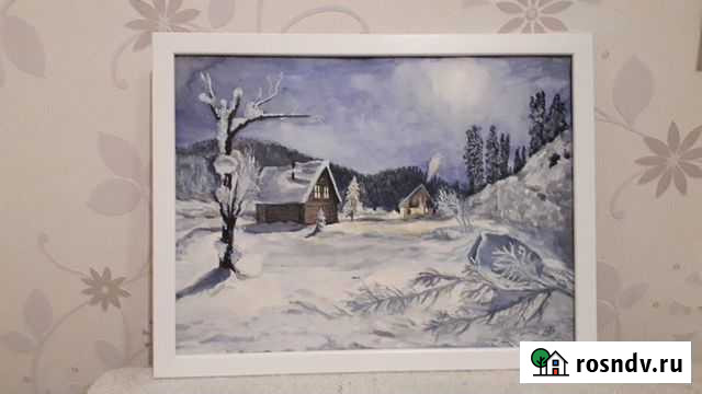 Картина Зима(акварель, гуашь) Казань - изображение 1