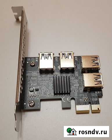 Расширитель pci-e (x4, x8, x16) до 4 pci-e x1 Санкт-Петербург - изображение 1