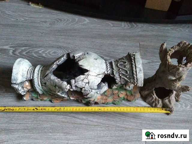 Грот кувшин и пень большие отлично смотрятся в акв Самара - изображение 1