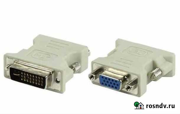 Переходник DVI шт-VGA гн. Новые Омск - изображение 1