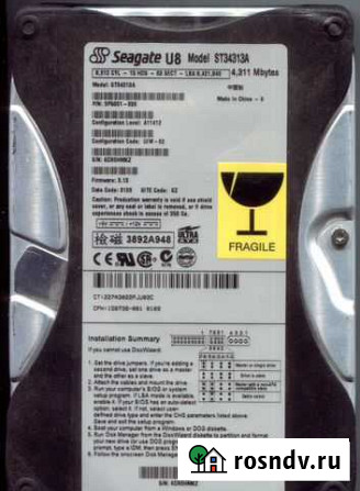 Seagate ST34313A 4.3Gb Ростов-на-Дону - изображение 1