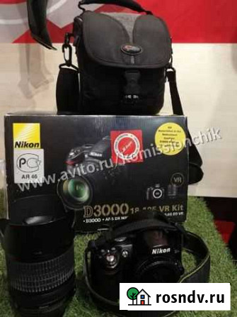Зеркальный Nikon D3000 + Nikon VR 18-105mm Челябинск - изображение 1