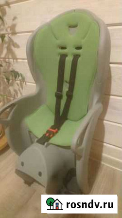 Детское велокресло hamax kiss medium grey/green Балабаново - изображение 1