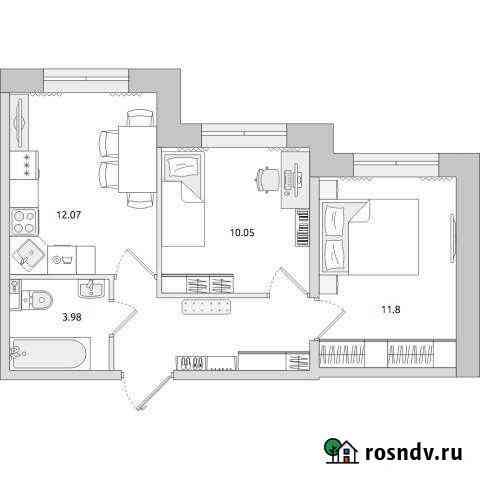 3-комнатная квартира, 44 м², 1/20 эт. на продажу в Санкт-Петербурге Санкт-Петербург