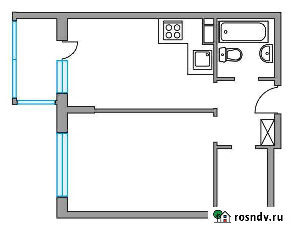 1-комнатная квартира, 36 м², 2/6 эт. на продажу в Пироговском Пироговский - изображение 1