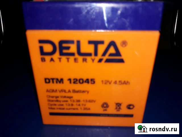 Аккамуляторы Delta и аналог(12в.4,5а) Санкт-Петербург - изображение 1
