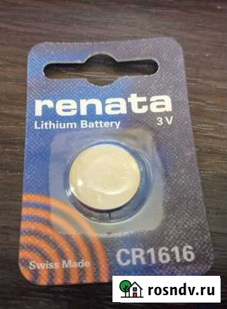 Батарейка литиевая Renata CR1616 Кострома - изображение 1