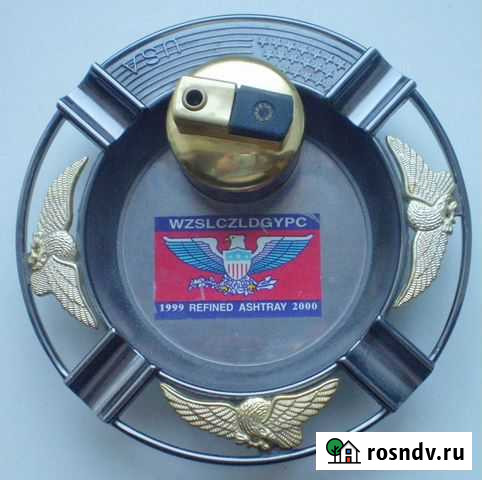 США. Сувенирная пепельница с зажигалкой. 1999-2000 Челябинск - изображение 1