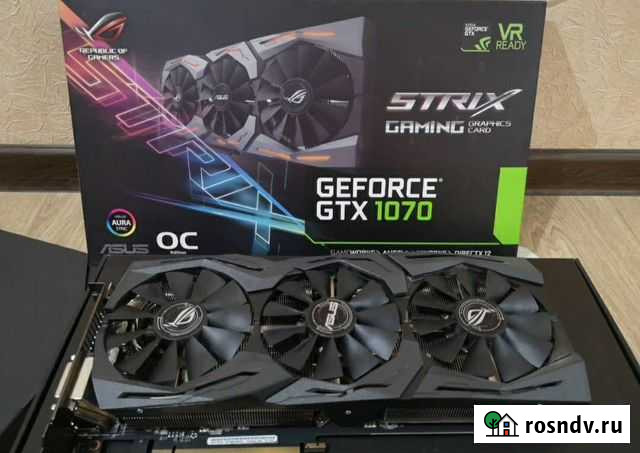 Видеокарта gtx 1070 asus strix Нижний Новгород - изображение 1