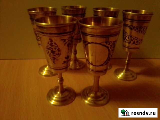 Серебряные рюмки 6 штук СССР 60-70 год Королев - изображение 1