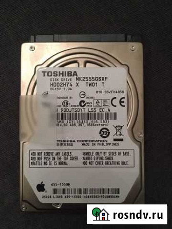 Жесткий диск Toshiba 2.5 250 GB Москва - изображение 1
