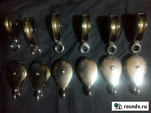 Блок такелажный,6 мм новый,10 шт Смоленск - изображение 1