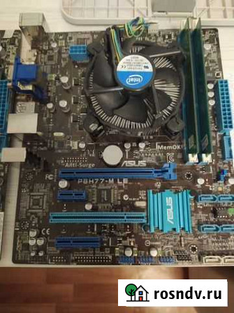 Материнская плата 1155 Asus h77m-le Уфа - изображение 1