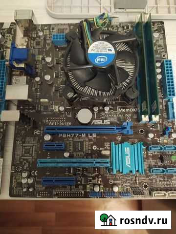 Материнская плата 1155 Asus h77m-le Уфа - изображение 1