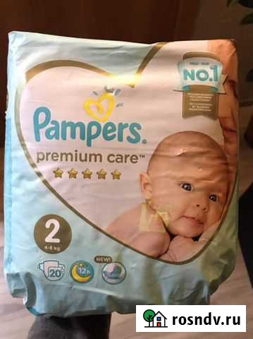 Подгузники/памперсы Pampers Premium Care 2 Верхняя Пышма - изображение 1
