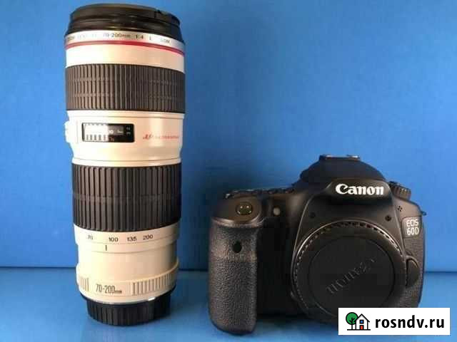 Canon EOS 60D kit 70-200mm 4L USM (K129) Москва - изображение 1