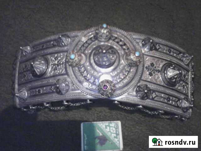 Старинная Серебряная Пряжка 430 г Махачкала - изображение 1