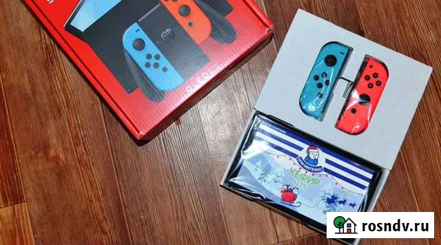 New Nintendo Switch Oled + SX 180гб Вологда - изображение 1