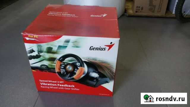 Игровой руль genius speed wheel 3 MT Саки - изображение 1