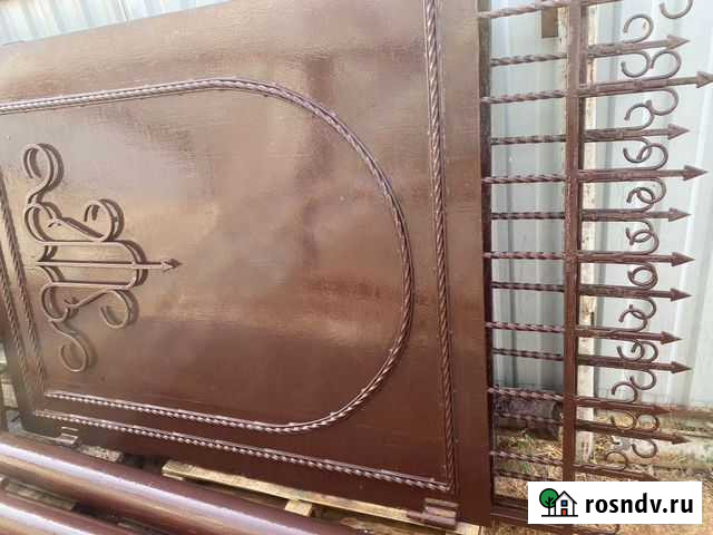 Кованные ворота с калиткой Астрахань - изображение 1