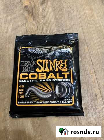 Струны Ernie Ball 2733 Slinky Cobalt Electric Bass Новосибирск - изображение 1
