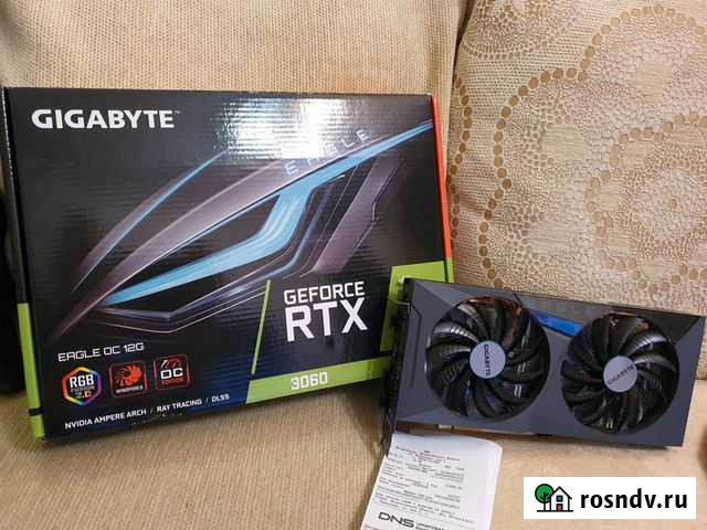 Gigabyte GeForce RTX 3060 12 гб Архангельск - изображение 1