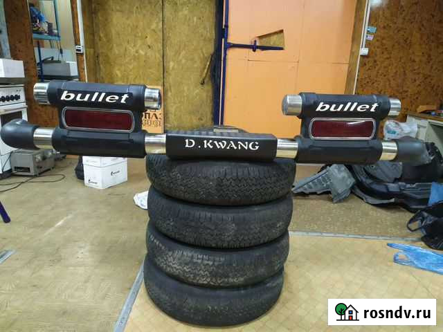 Декоративный задний бампер (защита заднего бампера Нерюнгри - изображение 1