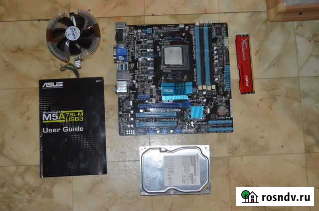 Материнская плата с процессором и памятью Дзержинск - изображение 1