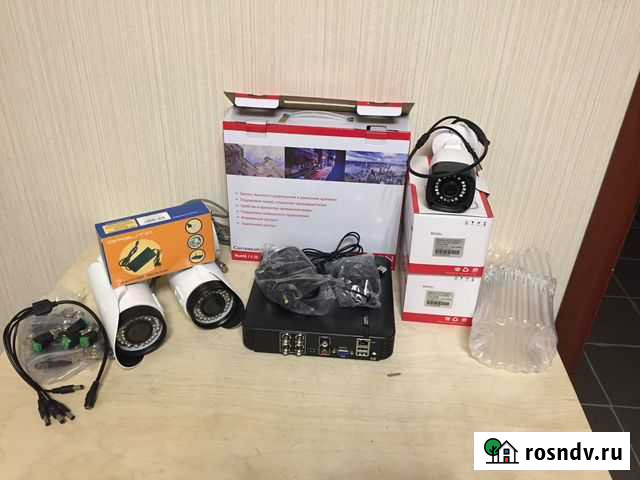 Комплект на 2 Мрх. видеонаблюдения для дома Тюмень - изображение 1
