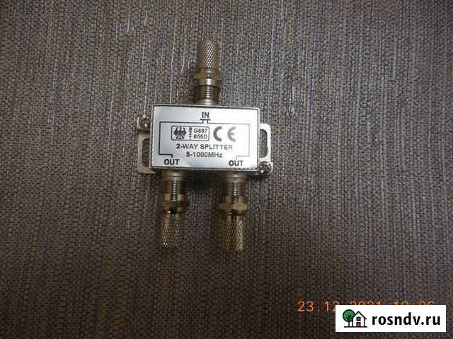 Сплиттер антенный на два телевизора Самара - изображение 1