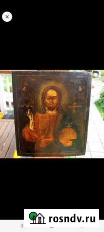 Икона старая. Вседержитель.38*32. Холуй, Горбуновк Липецк - изображение 1