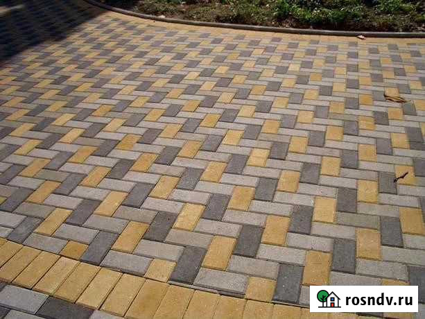 Плитка тротуарная желтая Алексеевка - изображение 1