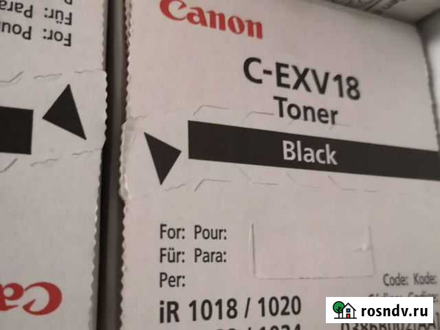Тонер Картридж Canon C-EXV18 Люберцы - изображение 1