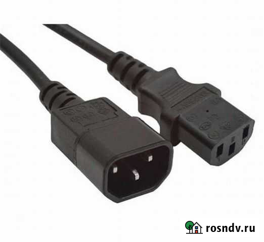Кабель 220V (1,8м) от ибп в кoмпьютeр Саратов - изображение 1