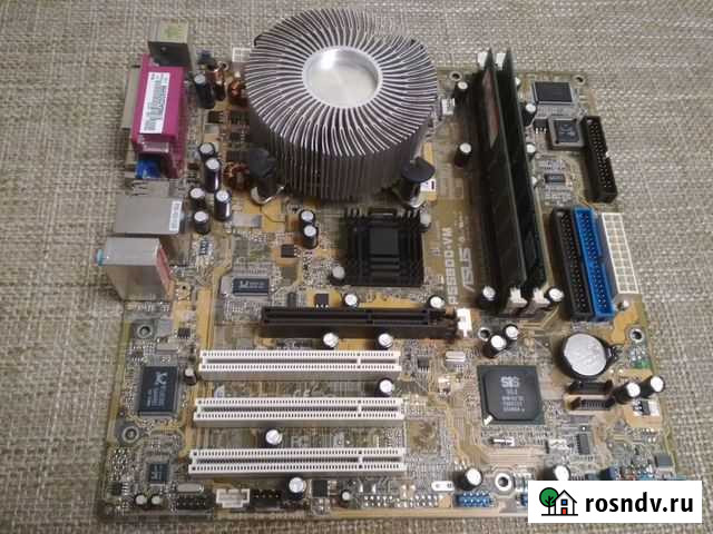 Материнская плата Asus P5S800-VM+проц+оператика Тольятти - изображение 1