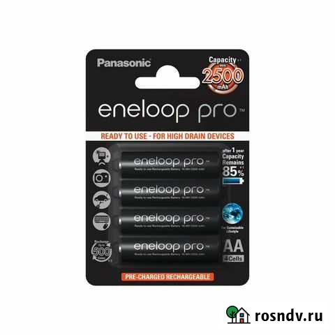 Аккумулятор Panasonic Eneloop Pro тип AA 2500mah Калининград - изображение 1