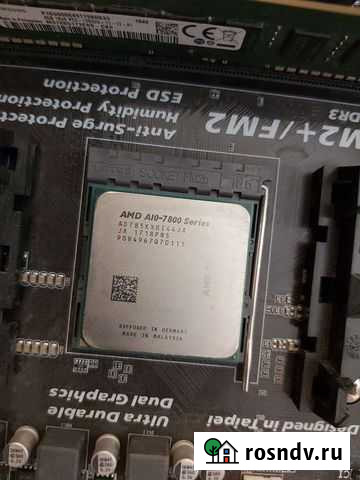 Материнская плата GA-F2A68HM-S1 + Процессор AMD A1 Санкт-Петербург - изображение 1